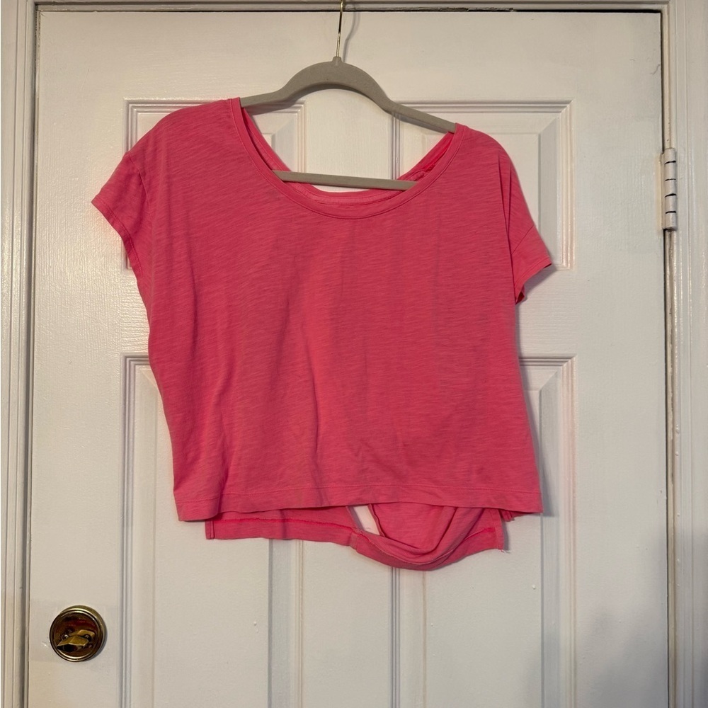 PINK Victoria's Secret Bright Pink Crop Top